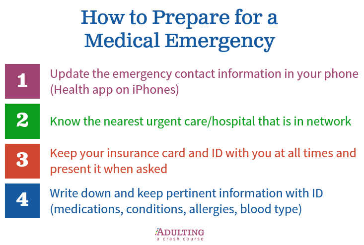 prep for med emergency